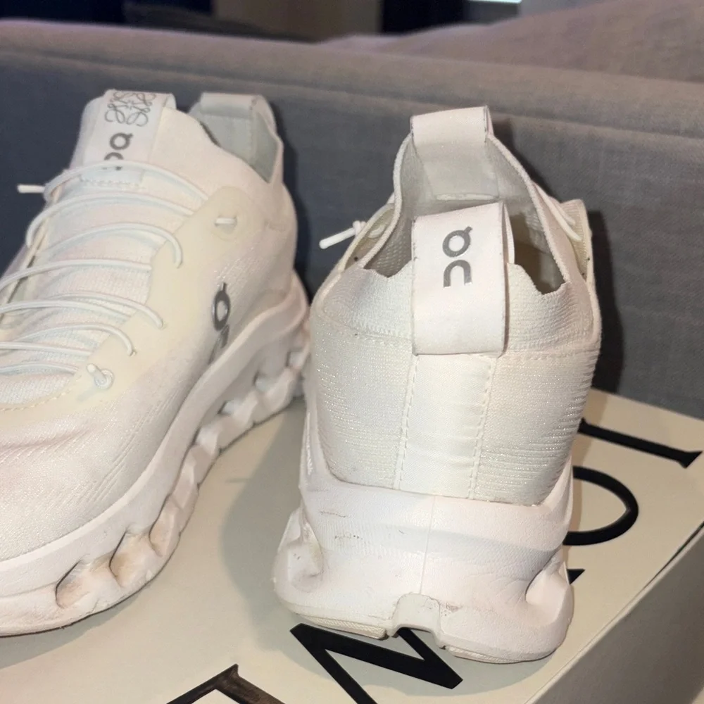 Loewe x On Off-White/white Sculpted-Sole Knit Sneaker - Picture 5 of 7